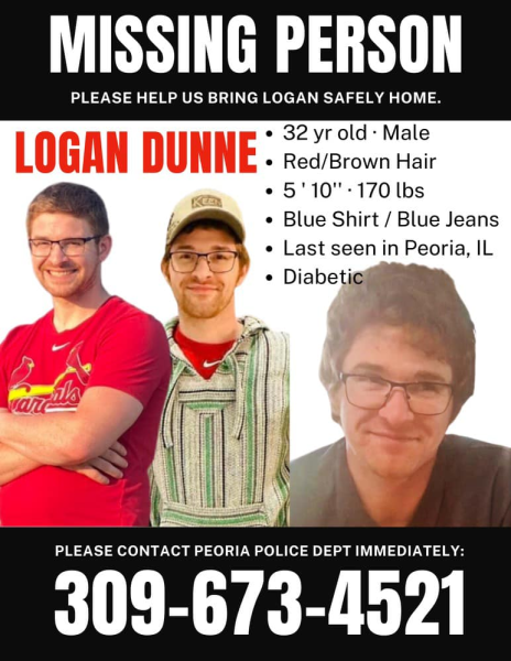 LOGAN DUNNE: Missing from Peoria, IL - 2 June 2023 - Age 32 *Found Deceased*