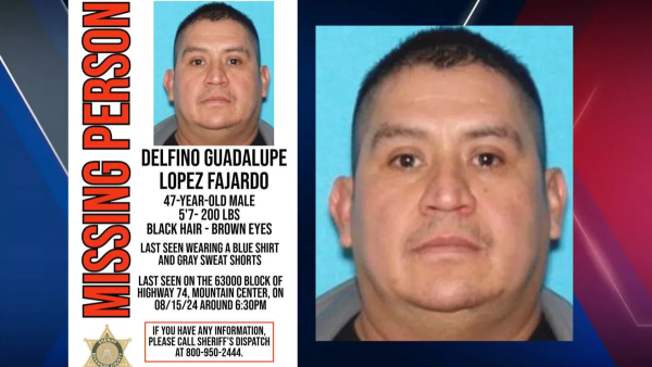 DELFINO "LUPE" LOPEZ FAJARDO: Missing from Mountain Center, CA - 15 Aug 2024 - Age 47