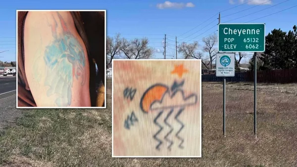 In late April 2026, #JaneDoe was hit by a car on I-25 & remains UNIDENTIFIED in Wyoming.  The tattoo on right is hers, &  left is #JohnDoe - June '26