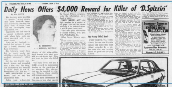#JaneDoe led a tough life, including a lobodomy. "D. Spizziri" was inscribed on her dentures. #Philadelphia #1972  WHO WAS SHE?